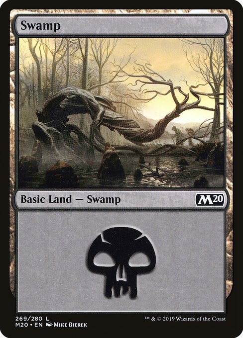 Magic the Gathering - Swamp #269 Foil - Core Set 2020