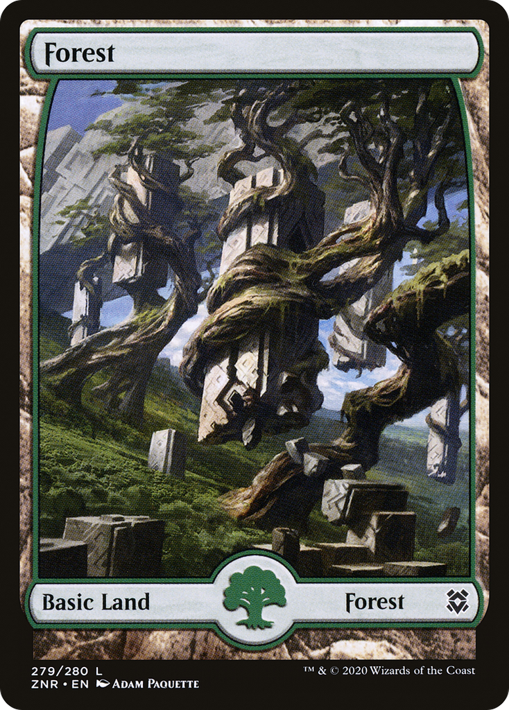 Magic: The Gathering - Forest #279 Foil - Zendikar Rising