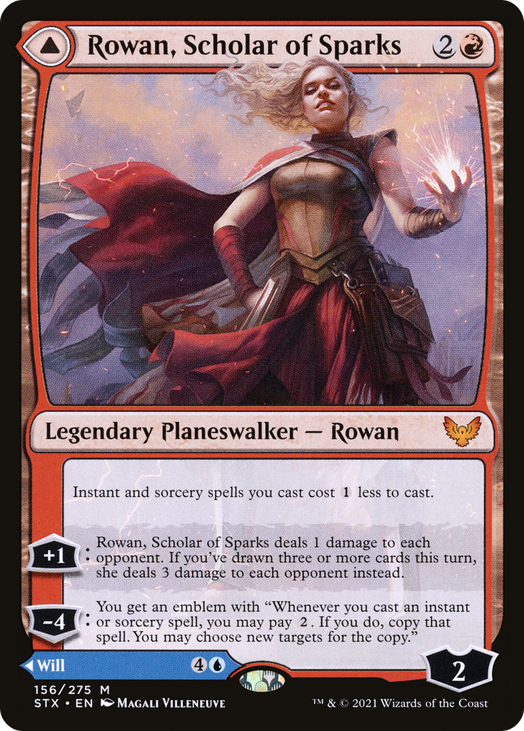Magic: The Gathering - Rowan, Scholar of Sparks // Will, Scholar of Frost - Strixhaven: School of Mages