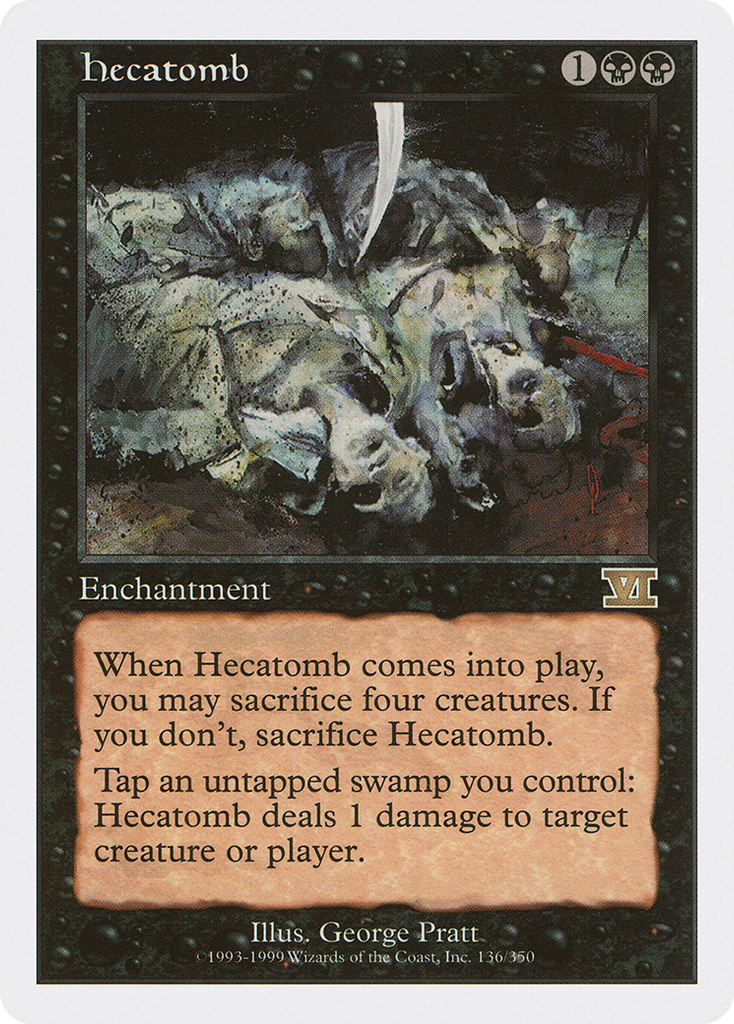 Magic: The Gathering - Hecatomb - Classic Sixth Edition