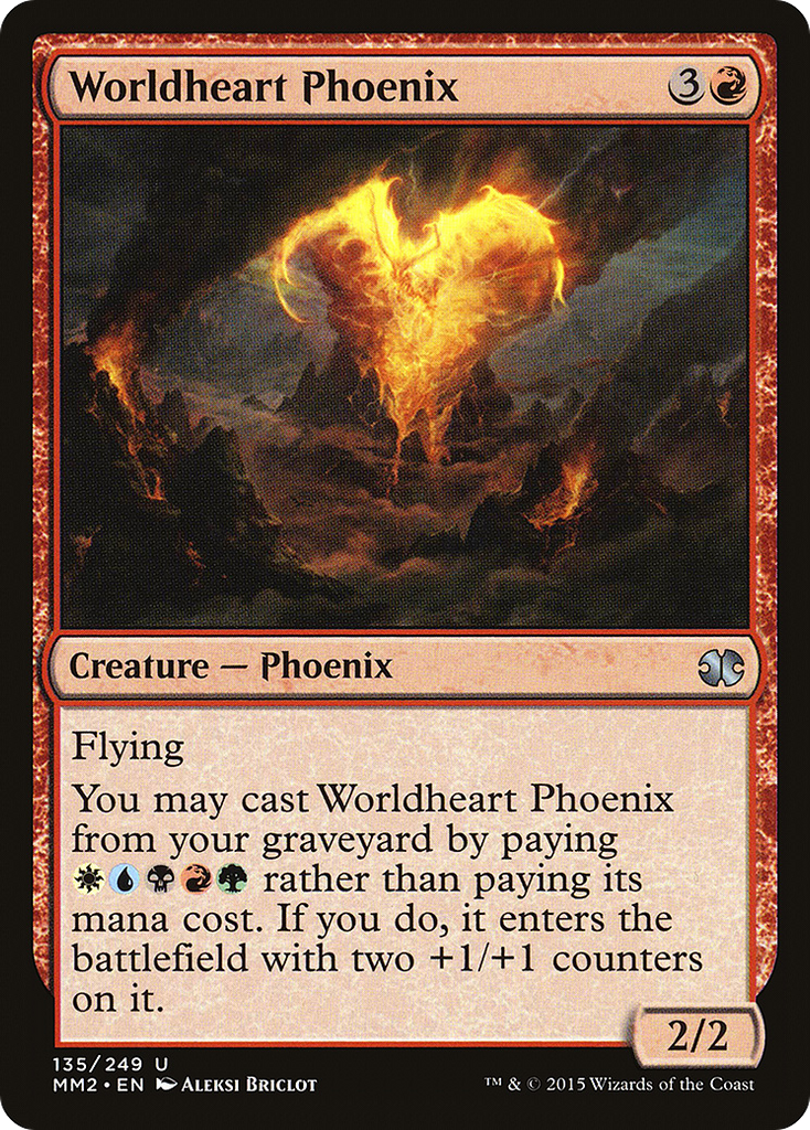Magic: The Gathering - Worldheart Phoenix - Modern Masters 2015
