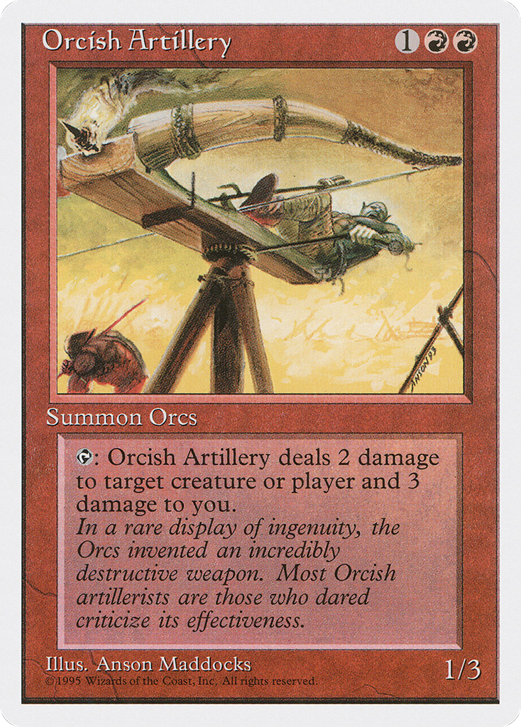 Magic: The Gathering - Orcish Artillery - Fourth Edition