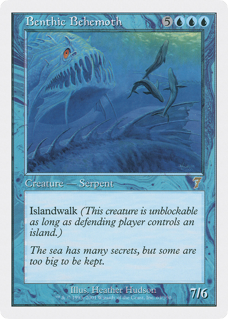 Magic: The Gathering - Benthic Behemoth - Seventh Edition