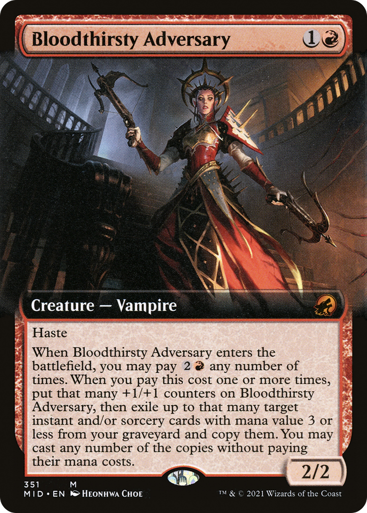 Magic: The Gathering - Bloodthirsty Adversary Foil - Innistrad: Midnight Hunt