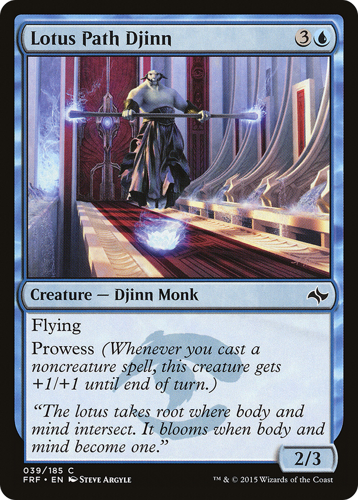 Magic: The Gathering - Lotus Path Djinn - Fate Reforged