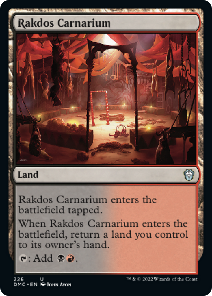 Magic: The Gathering - Rakdos Carnarium - Dominaria United Commander