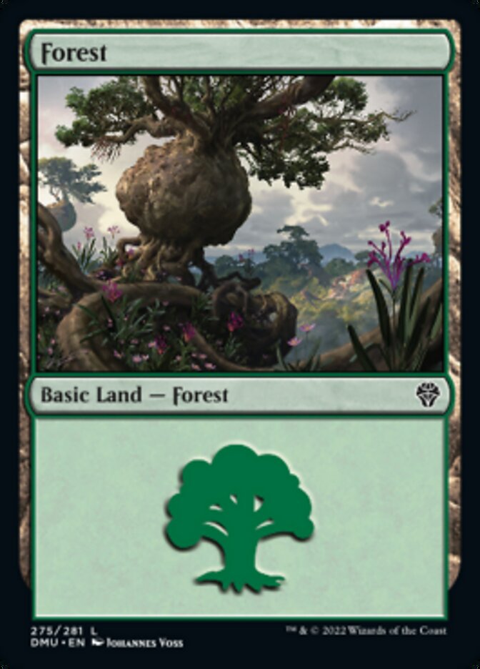 Magic the Gathering - Forest #275 Foil - Dominaria United