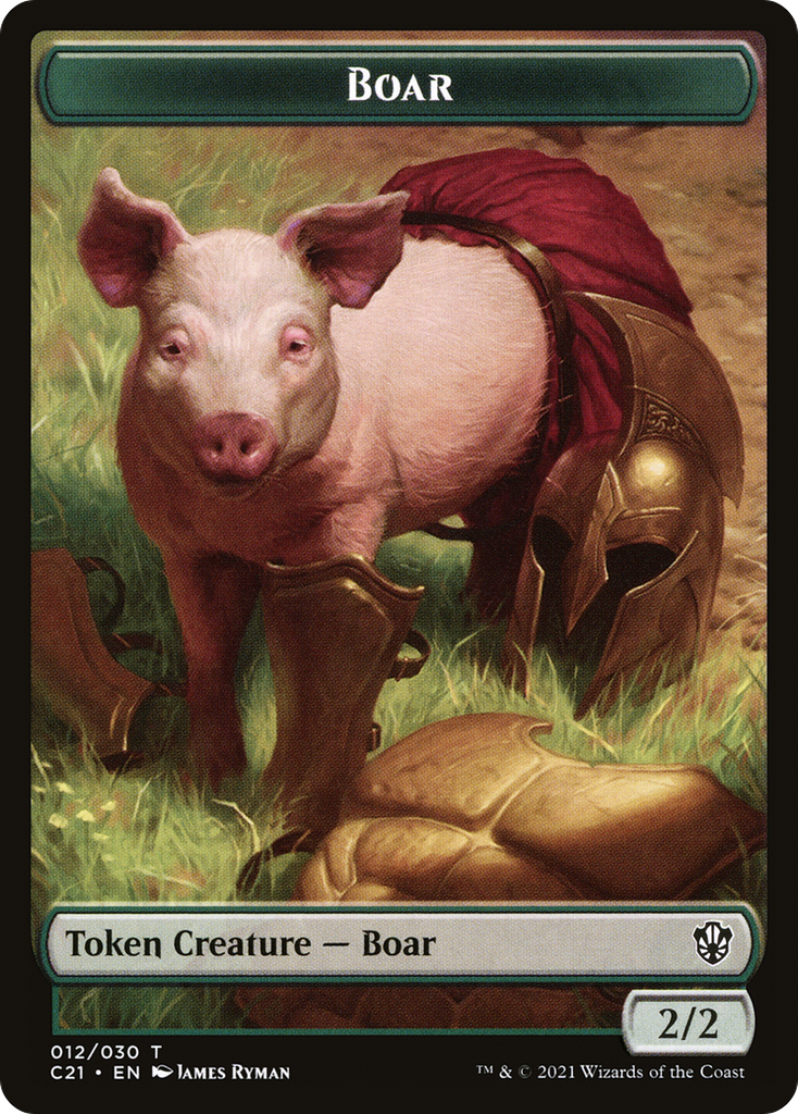 Magic: The Gathering - Boar Token - Commander 2021 Tokens