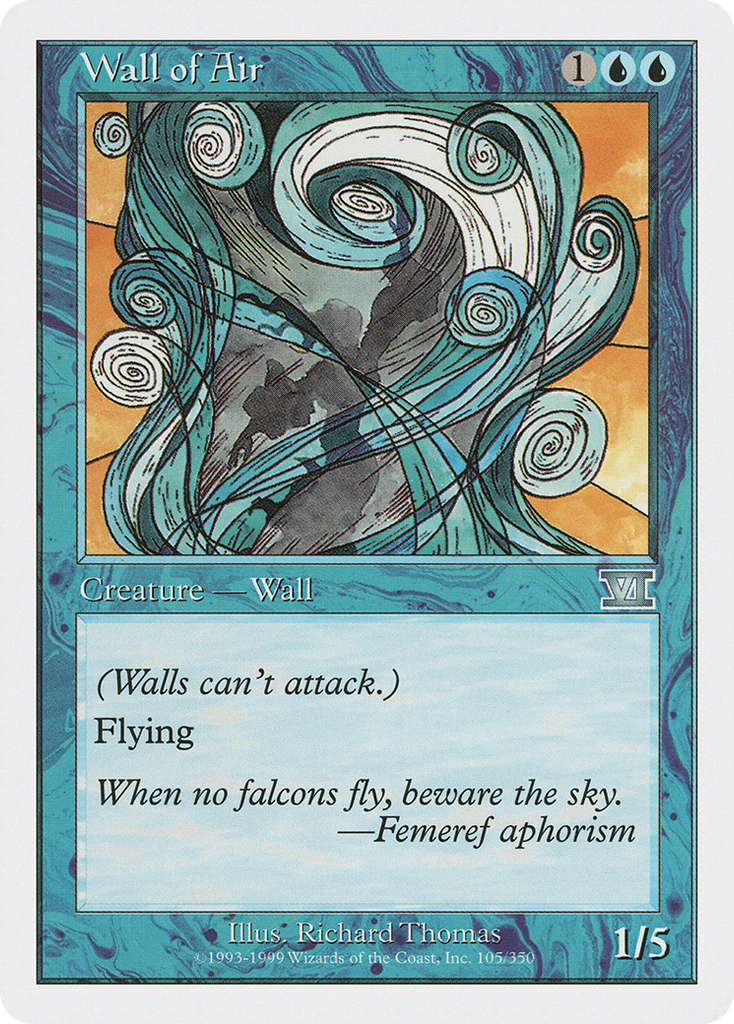 Magic: The Gathering - Wall of Air - Classic Sixth Edition