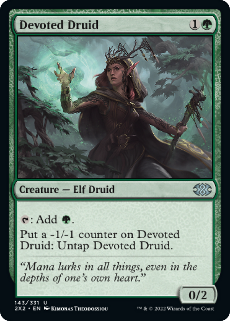 Magic: The Gathering - Devoted Druid - Double Masters 2022