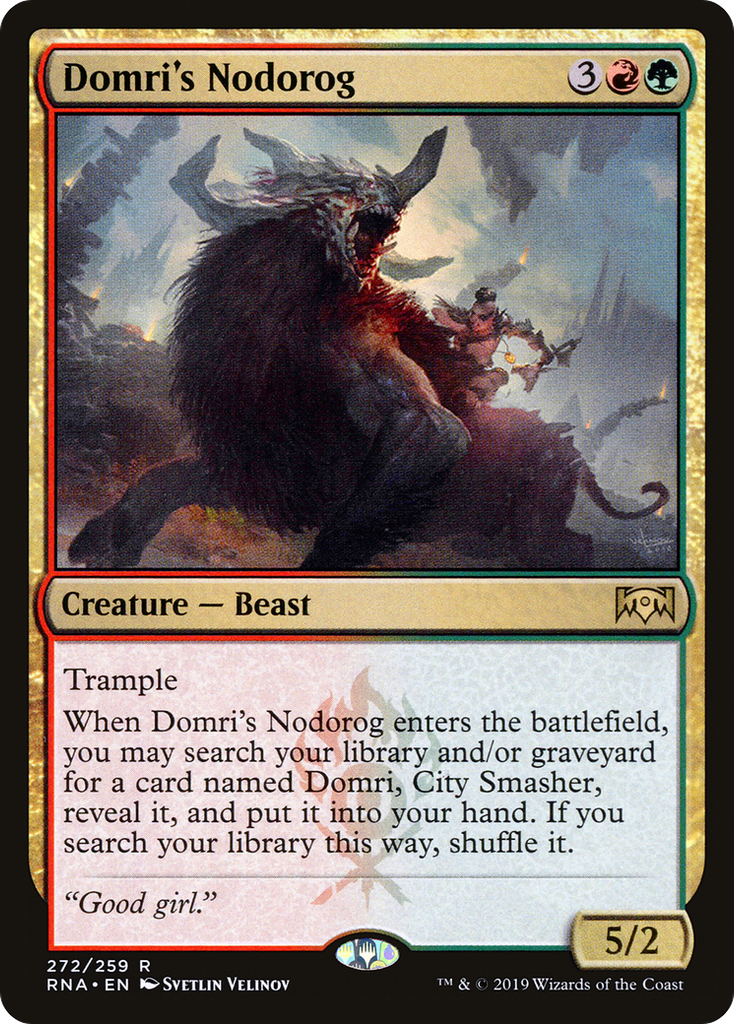 Magic: The Gathering - Domri's Nodorog - Ravnica Allegiance