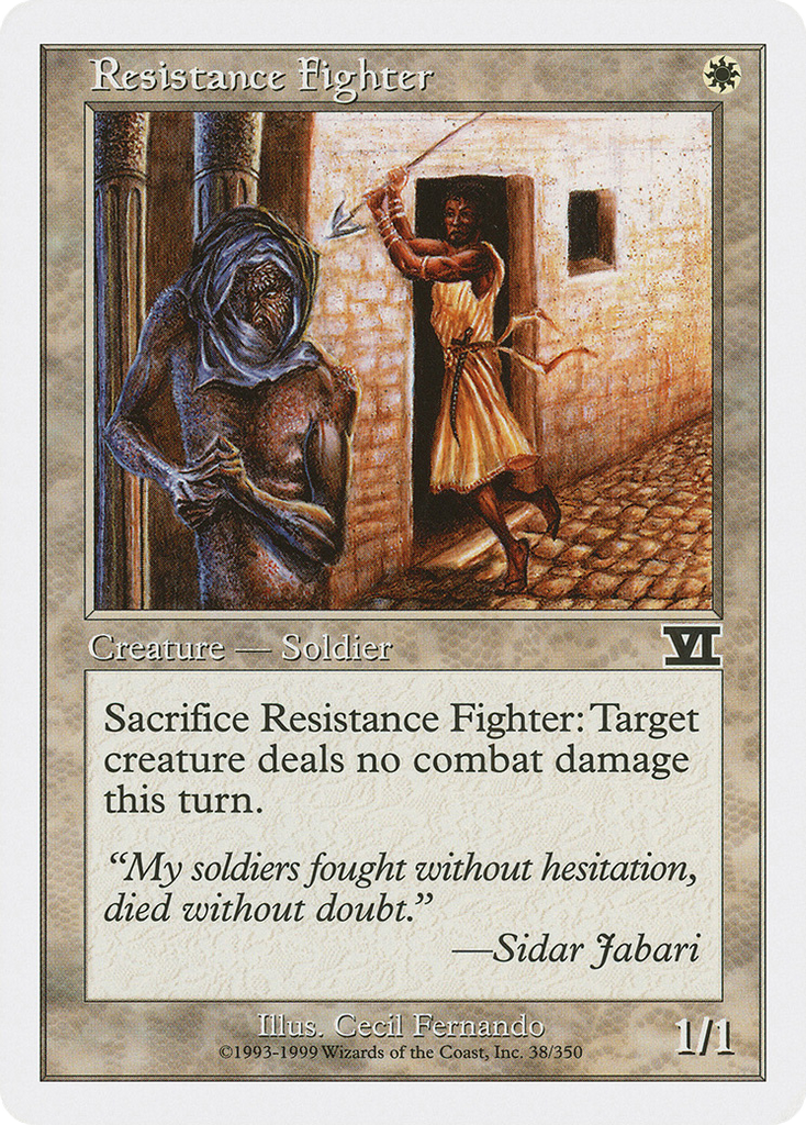 Magic: The Gathering - Resistance Fighter - Classic Sixth Edition