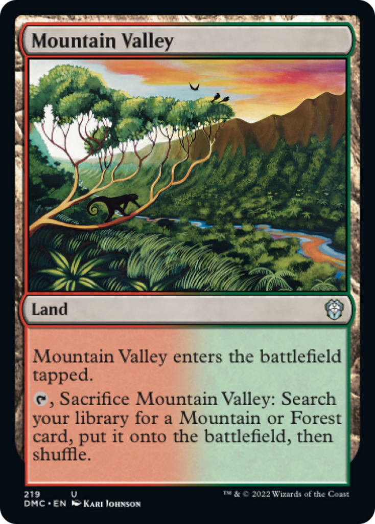Magic: The Gathering - Mountain Valley - Dominaria United Commander