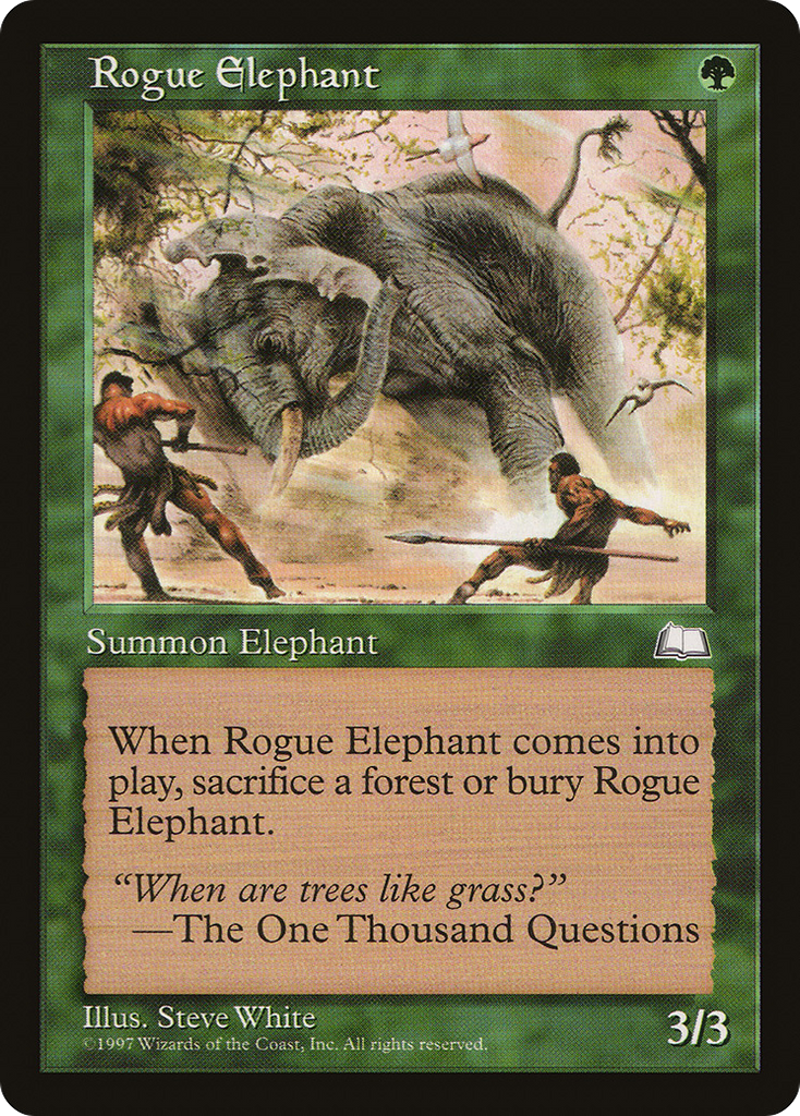 Magic: The Gathering - Rogue Elephant - Weatherlight