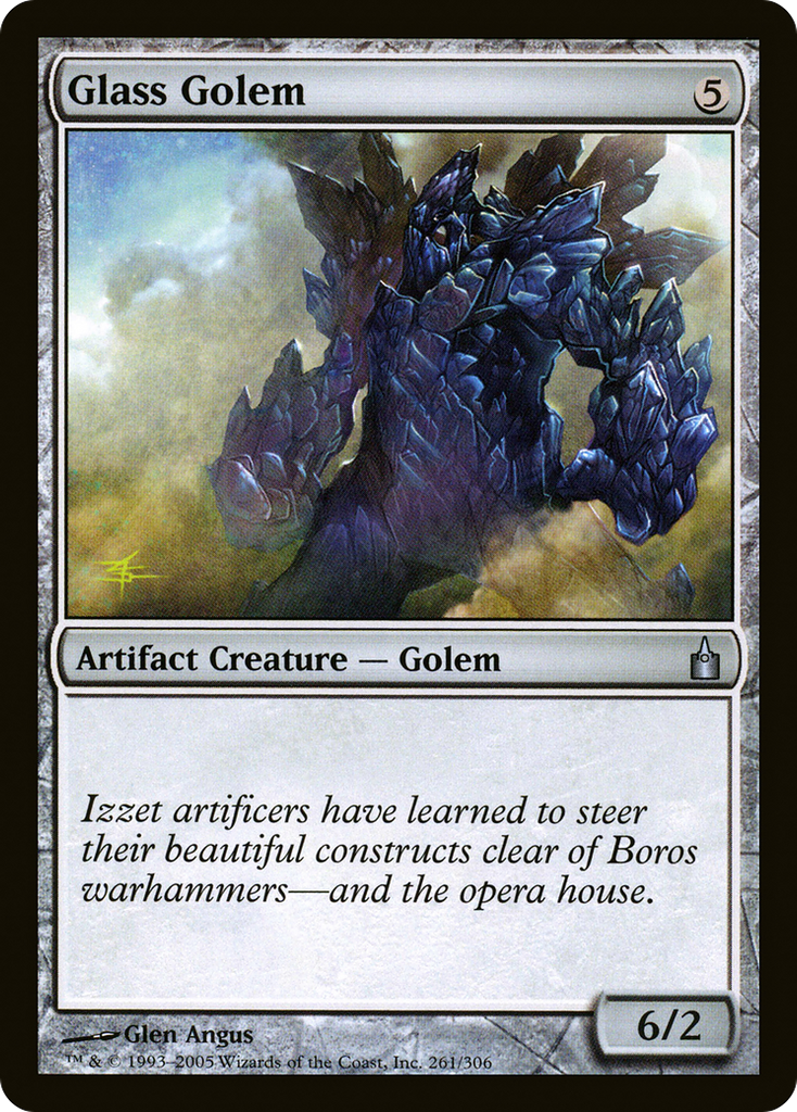 Magic: The Gathering - Glass Golem - Ravnica: City of Guilds