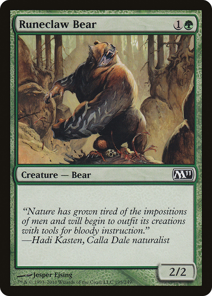 Magic: The Gathering - Runeclaw Bear - Magic 2011