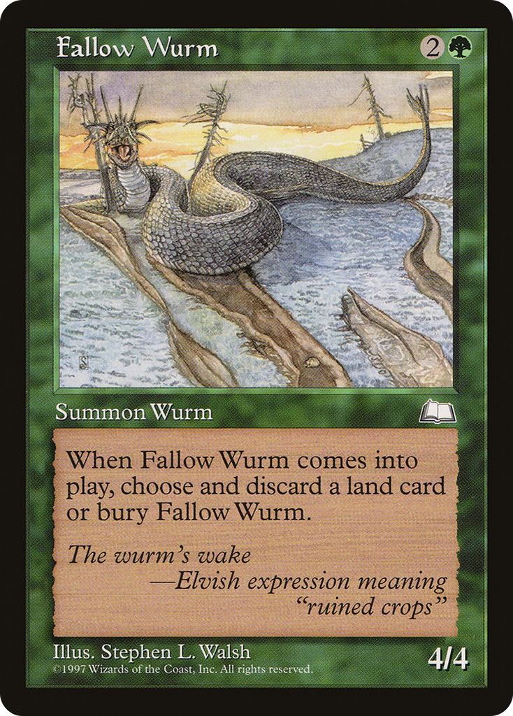 Magic: The Gathering - Fallow Wurm - Weatherlight