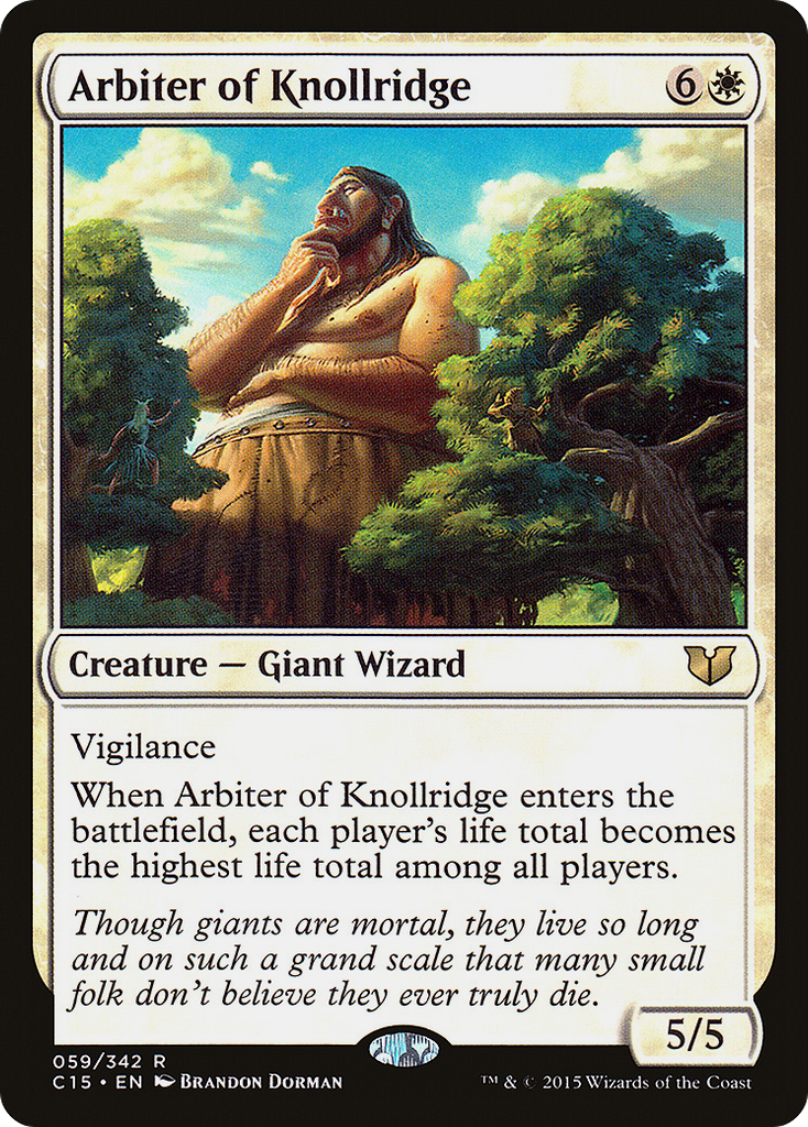 Magic: The Gathering - Arbiter of Knollridge - Commander 2015