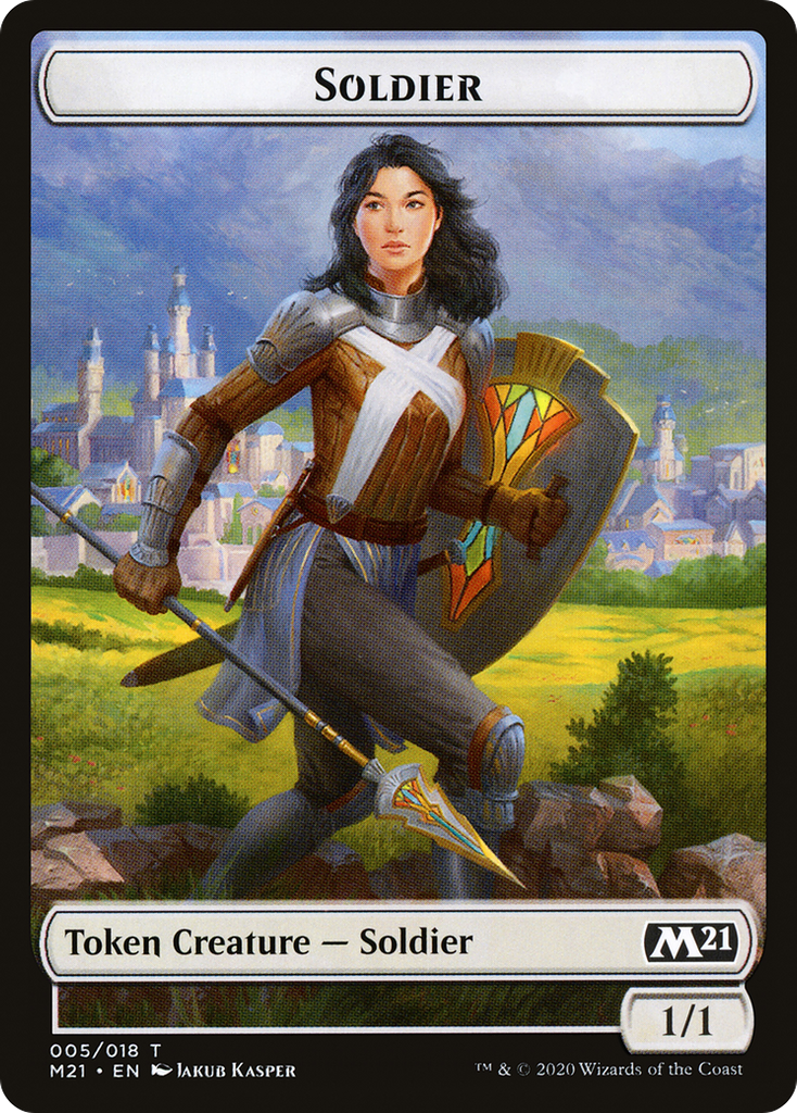 Magic: The Gathering - Soldier Token - Core Set 2021 Tokens