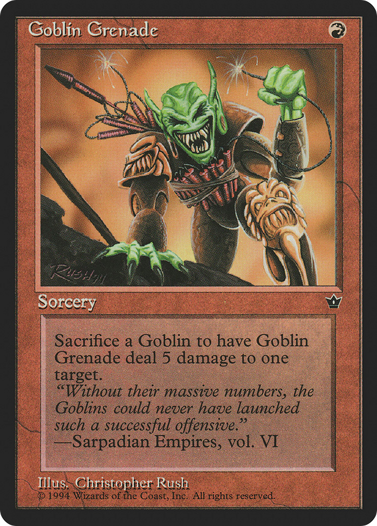 Magic: The Gathering - Goblin Grenade - Fallen Empires