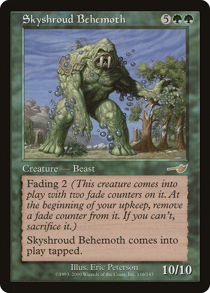 Magic: The Gathering - Skyshroud Behemoth - Nemesis