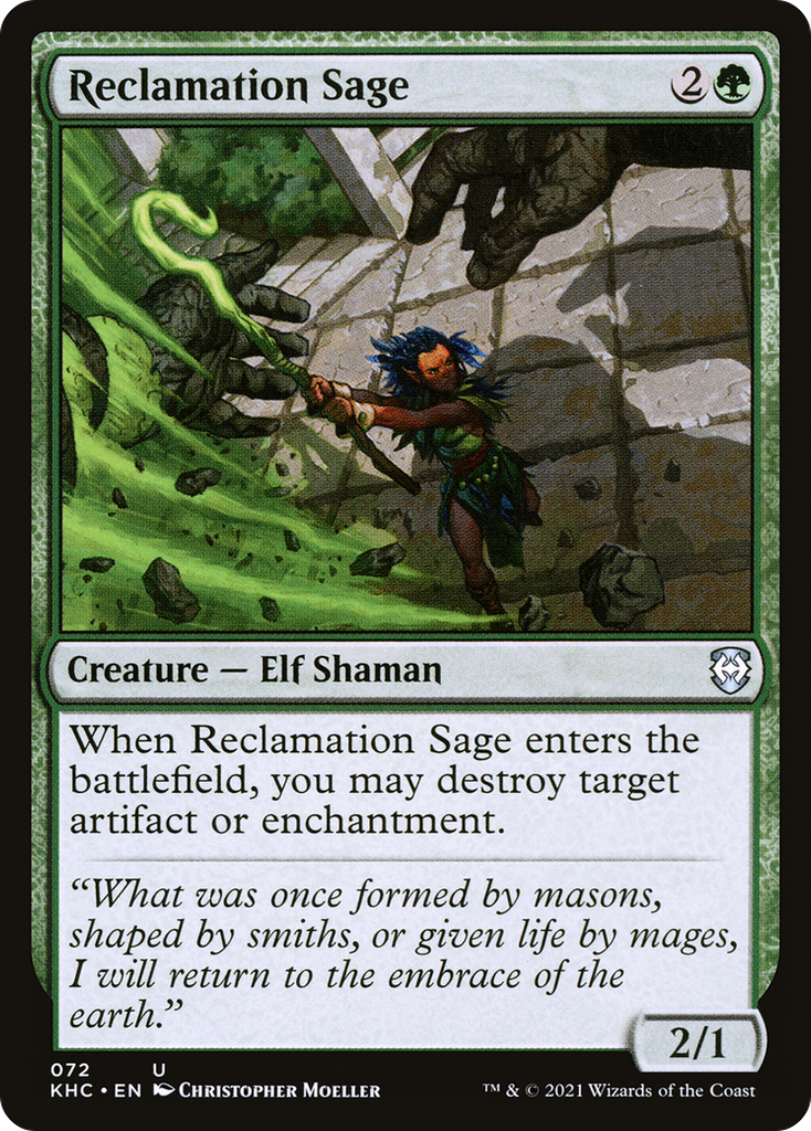 Magic: The Gathering - Reclamation Sage - Kaldheim Commander