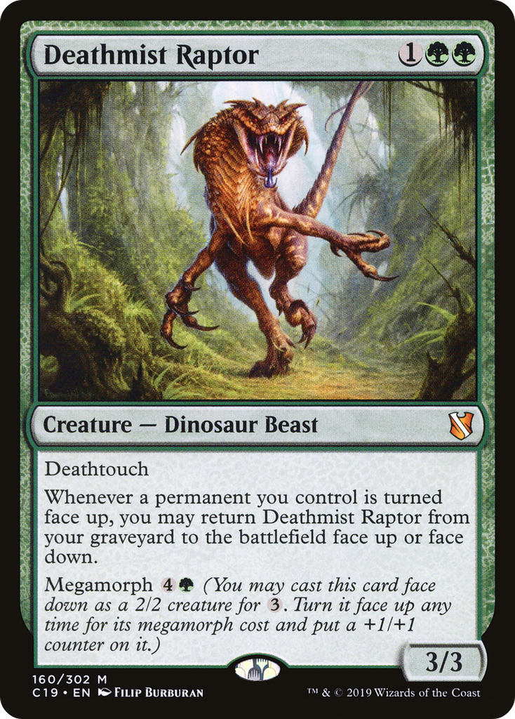 Magic: The Gathering - Deathmist Raptor - Commander 2019