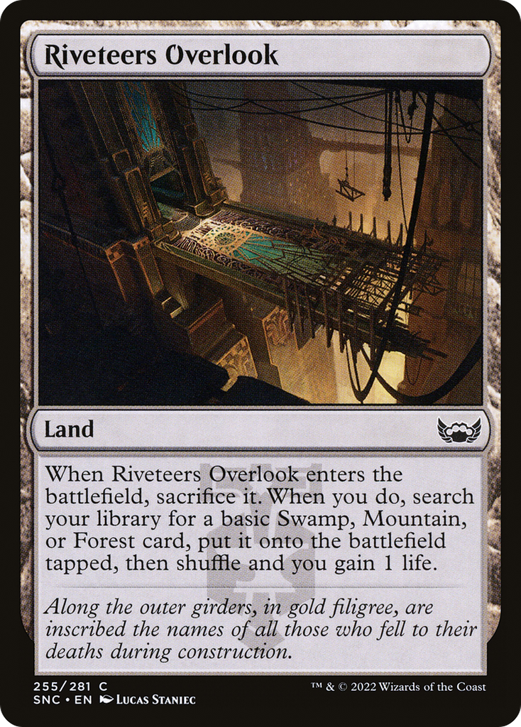 Magic: The Gathering - Riveteers Overlook Foil - Streets of New Capenna