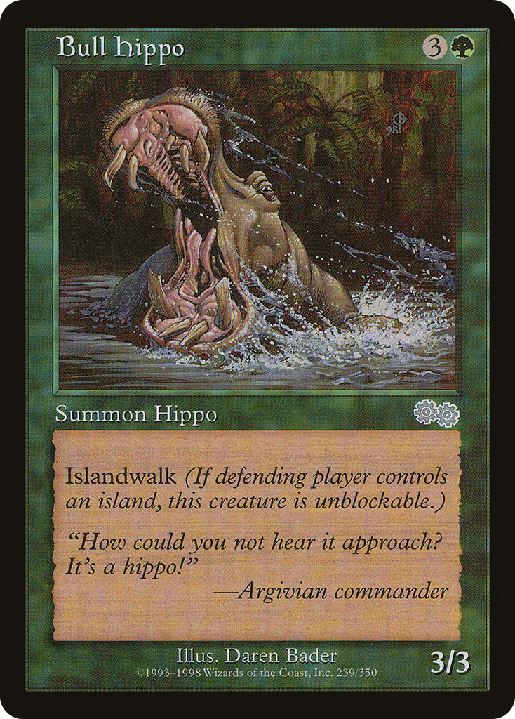 Magic: The Gathering - Bull Hippo - Urza's Saga