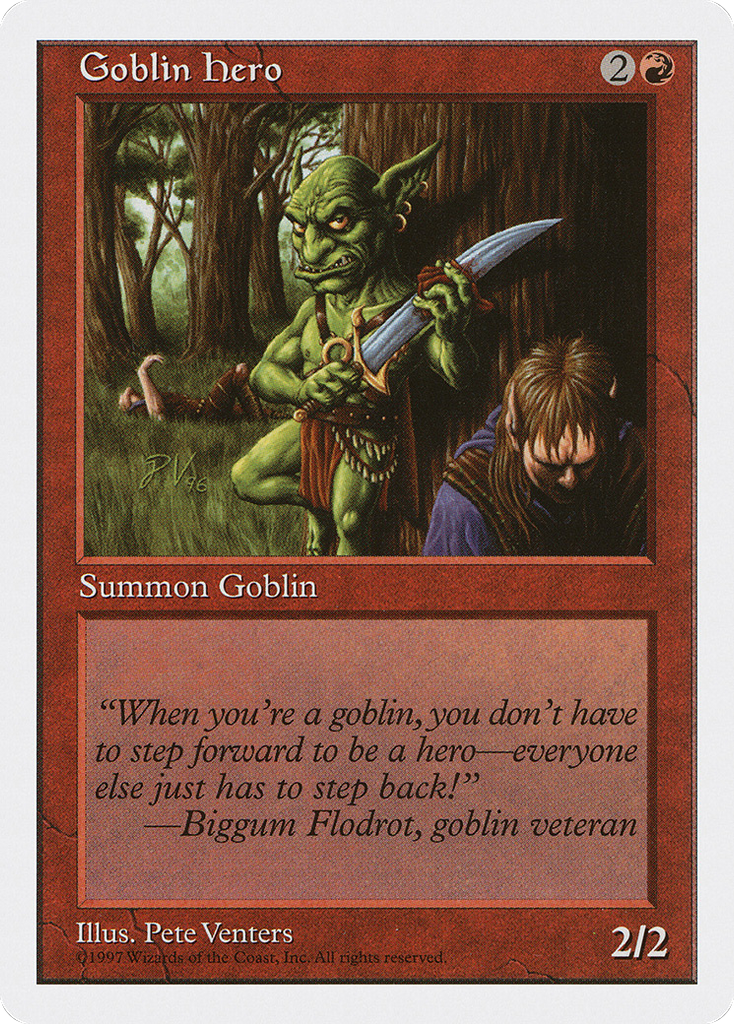 Magic: The Gathering - Goblin Hero - Fifth Edition