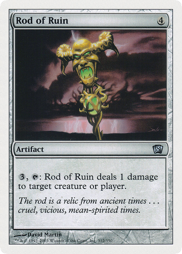 Magic: The Gathering - Rod of Ruin - Eighth Edition