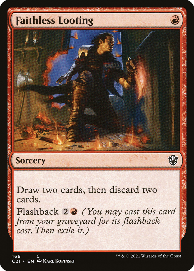 Magic: The Gathering - Faithless Looting - Commander 2021