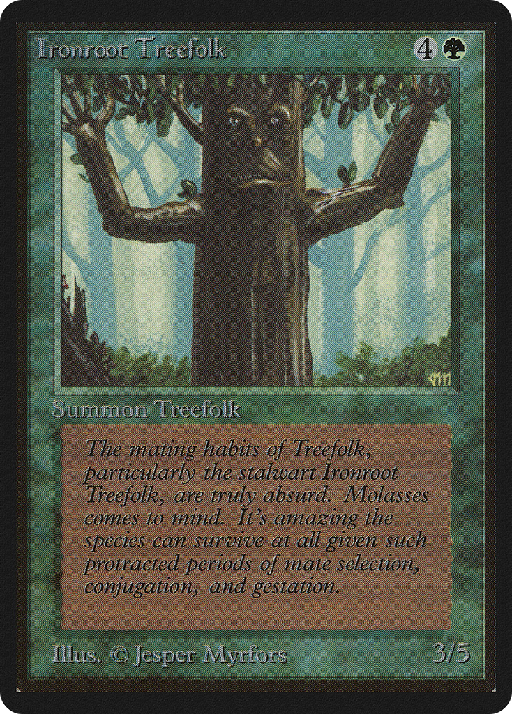 Magic: The Gathering - Ironroot Treefolk - Limited Edition Beta