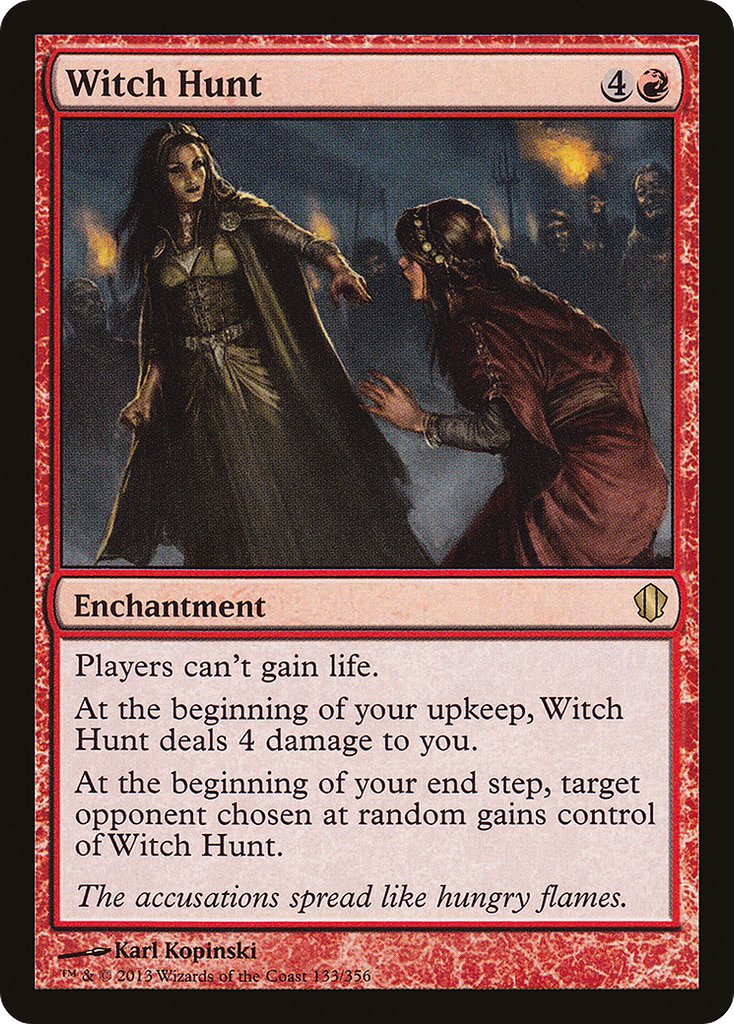 Magic: The Gathering - Witch Hunt - Commander 2013