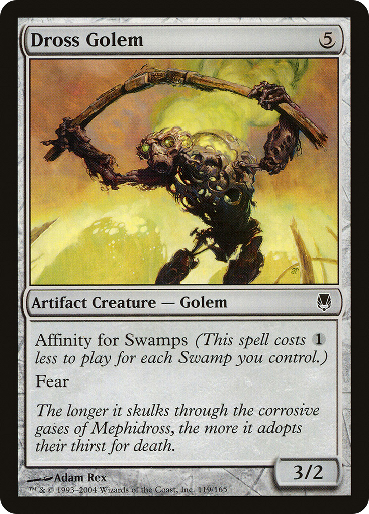 Magic: The Gathering - Dross Golem - Darksteel