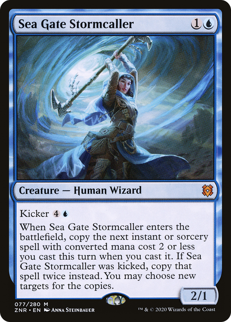 Magic: The Gathering - Sea Gate Stormcaller Foil - Zendikar Rising