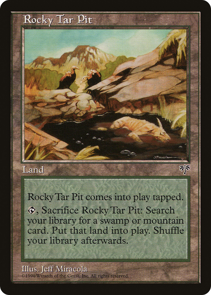 Magic: The Gathering - Rocky Tar Pit - Mirage