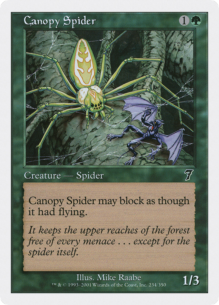 Magic: The Gathering - Canopy Spider - Seventh Edition