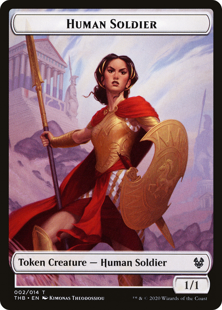 Magic: The Gathering - Human Soldier Token - Theros Beyond Death Tokens