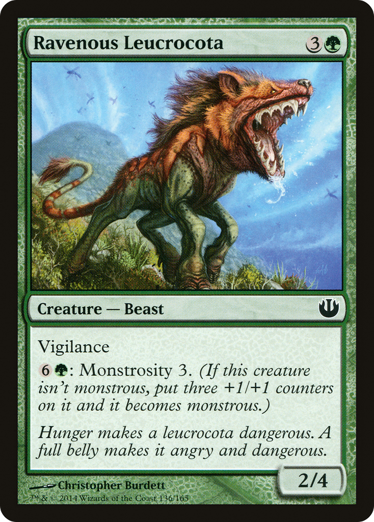 Magic: The Gathering - Ravenous Leucrocota - Journey into Nyx