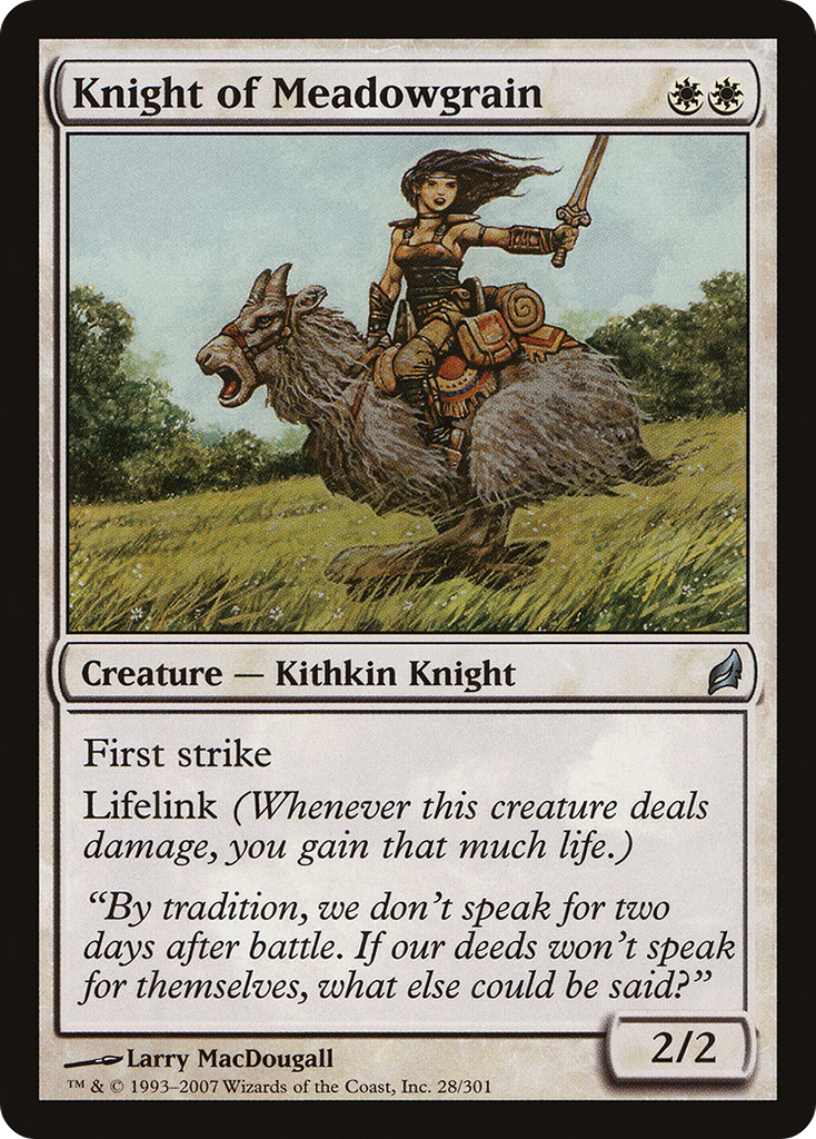 Magic: The Gathering - Knight of Meadowgrain - Lorwyn