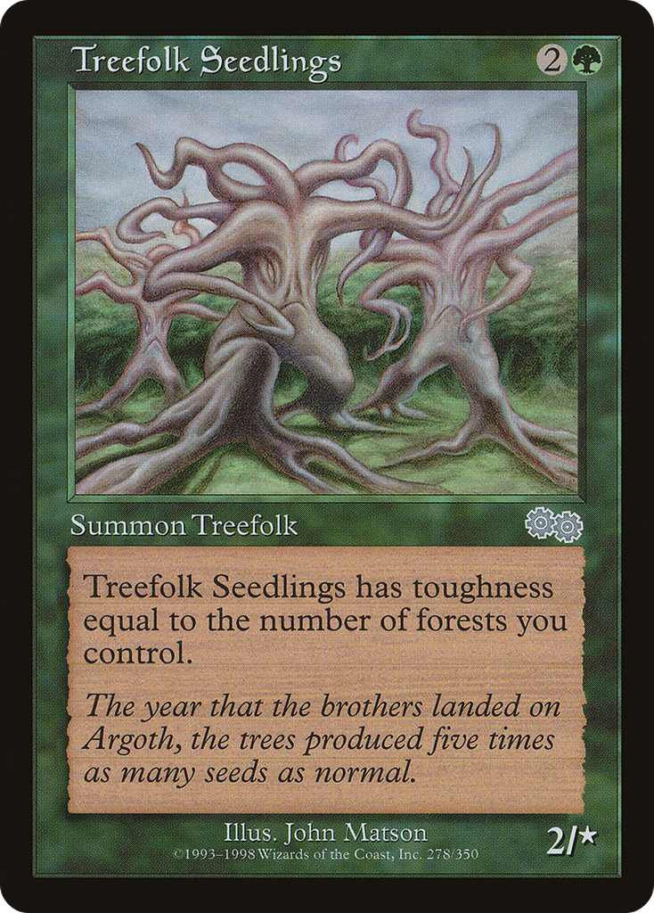 Magic: The Gathering - Treefolk Seedlings - Urza's Saga