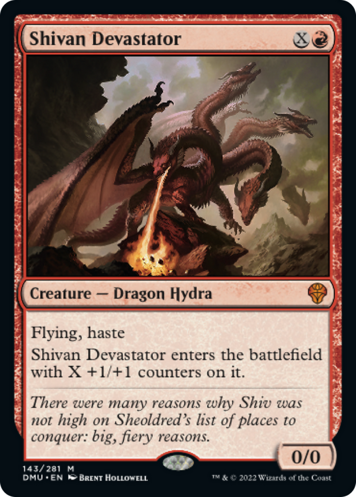 Magic: The Gathering - Shivan Devastator Foil - Dominaria United