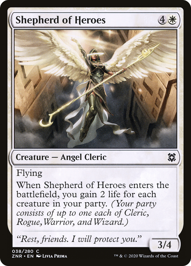 Magic: The Gathering - Shepherd of Heroes Foil - Zendikar Rising