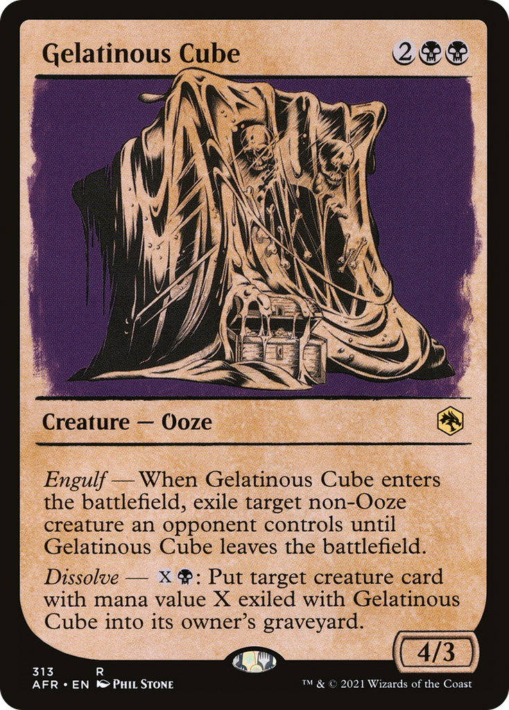 Magic: The Gathering - Gelatinous Cube Foil - Adventures in the Forgotten Realms