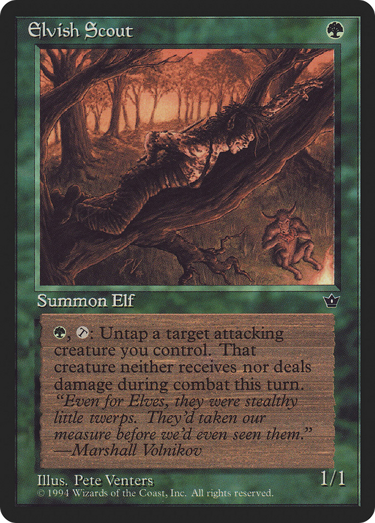 Magic: The Gathering - Elvish Scout - Fallen Empires