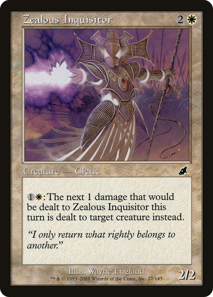 Magic: The Gathering - Zealous Inquisitor - Scourge