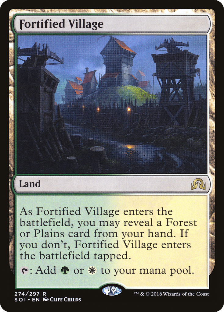 Magic: The Gathering - Fortified Village - Shadows over Innistrad