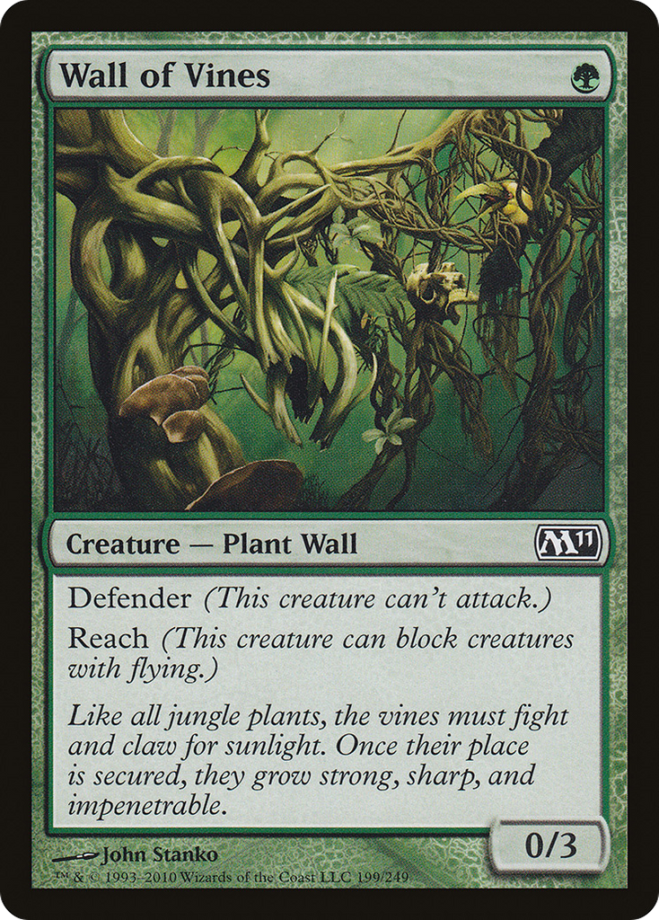 Magic: The Gathering - Wall of Vines - Magic 2011