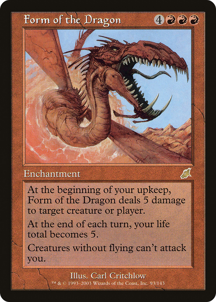 Magic: The Gathering - Form of the Dragon - Scourge